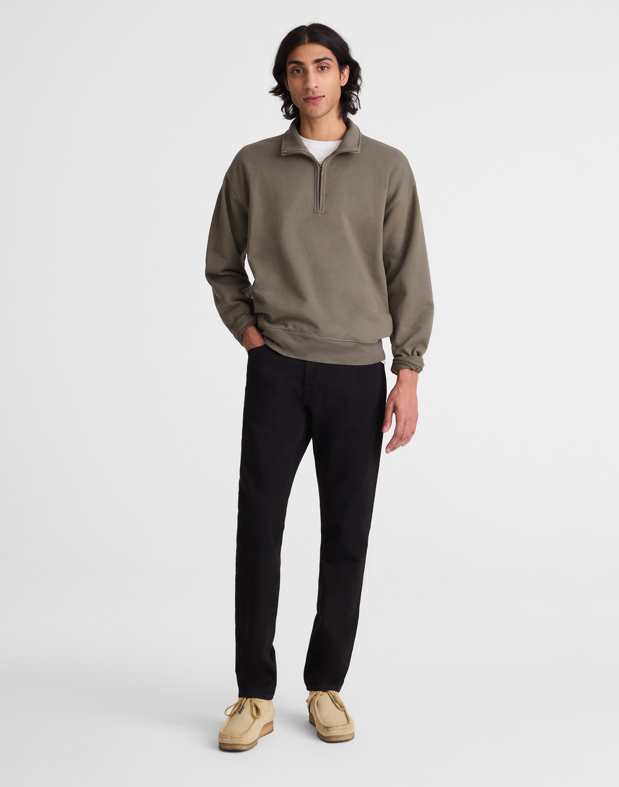 Athletic slim fit jet black denim jeans