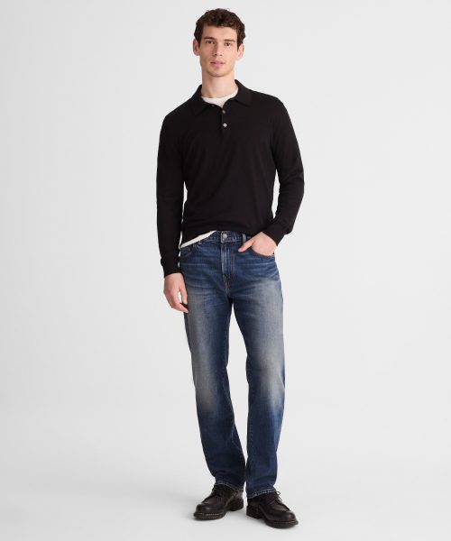 Men's Blue Relaxed Fit Jeans Comfortable Casual Denim Pants Good Stylists Collection