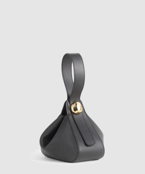Good Stylists Futuristic Black Metal Handbag High Fashion Party Purse