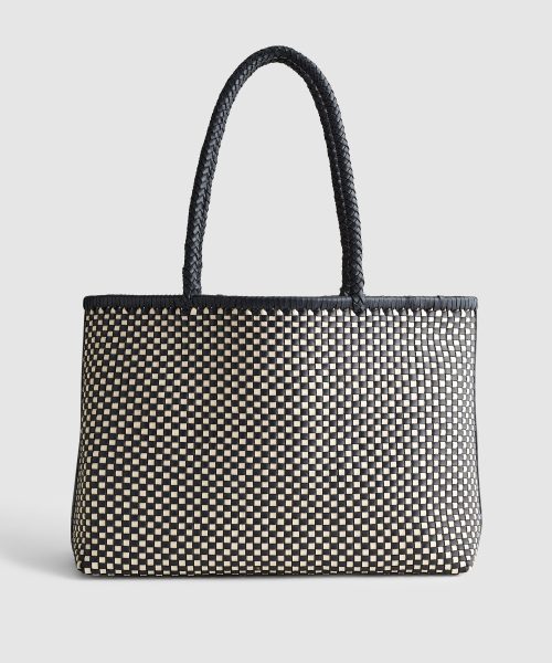 Large Basketweave Gray Tote Bag Good Stylists