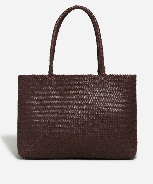 Grand Capacity Basketweave Tote Stylish Weekend Brown Travel Bag Good Stylists